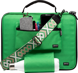 Sac Ordinateur - 15.6 pouces - Vert avec patte EasyFix Révolutionnaire