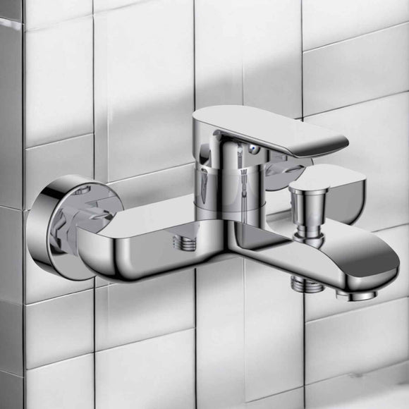 Miscelatore vasca moderno cromato completo