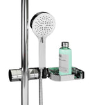 Centrale scorrevole per doccia con mensola