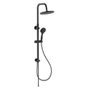 Colonna doccia in acciaio nero opaco completa e regolabile-1