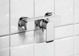 Miscelatore esterno doccia moderno cromato completo