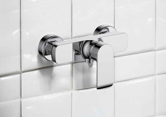 Miscelatore esterno doccia moderno cromato completo