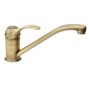 Miscelatore per bagno o cucina bronzato completo con canna bassa-1