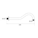 Braccio doccia a sbalzo cm 35-3