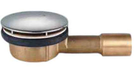 Piletta doccia in ottone per piatti doccia con foro 90 mm completa