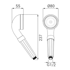 Doccetta universale anticalcare con filtro acqua - 0