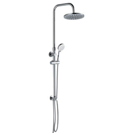 Colonna doccia in acciaio cromata completa