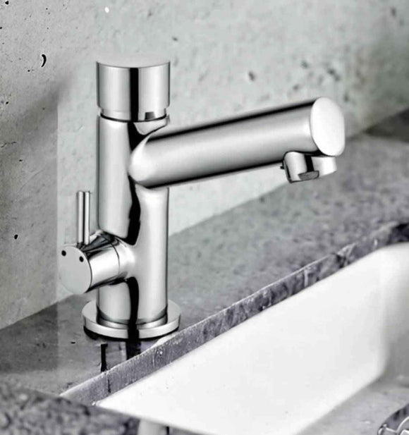 Miscelatore temporizzato a pulsante acqua calda/fredda