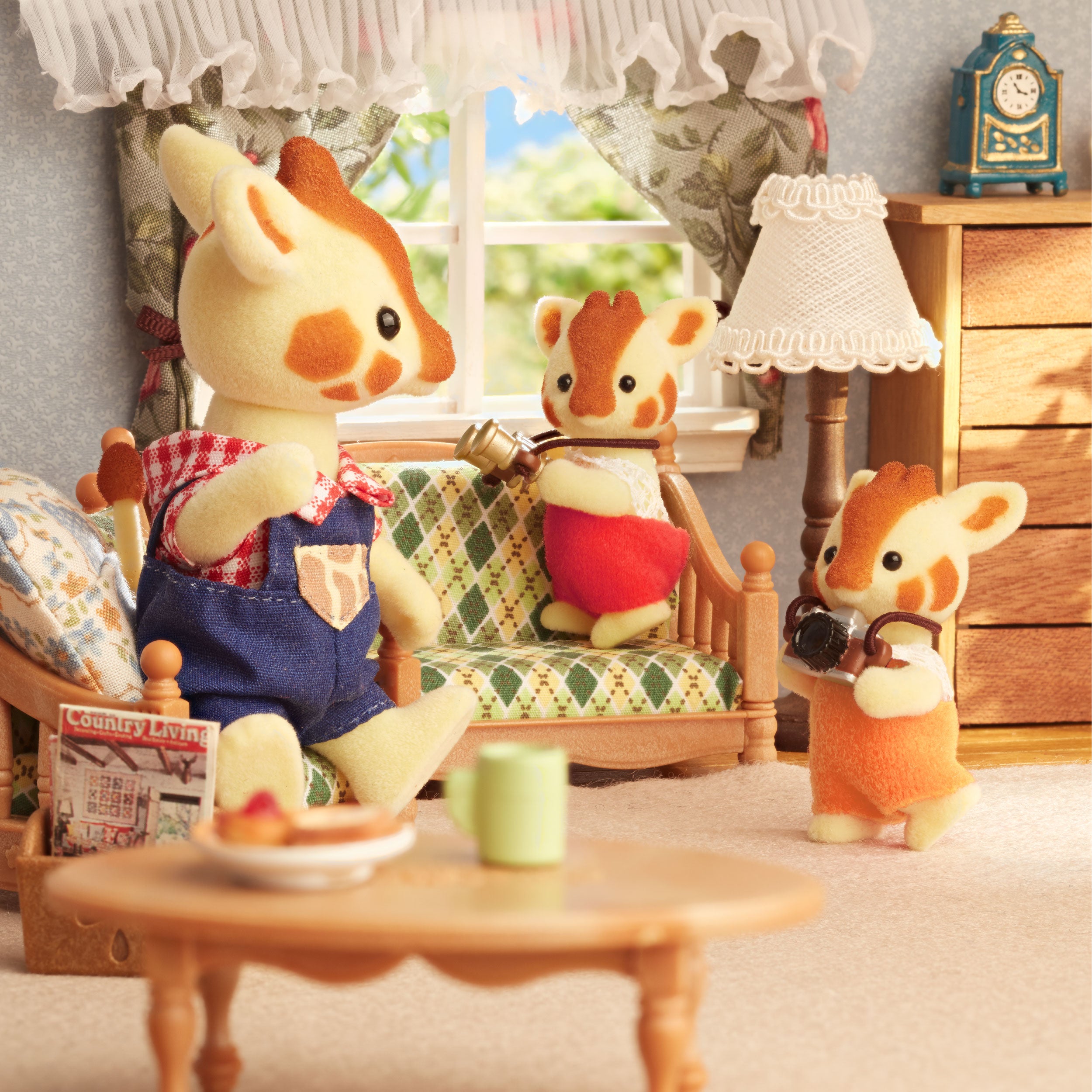 Famille des girafes de haute branche des Sylvanian Family