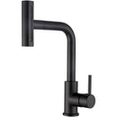 Rubinetto cucina 5 in 1 nero opaco con bocca estraibile multifunzione – 4 flussi, aeratore Z-flow e design moderno