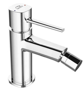 Miscelatore bidet da appoggio con piletta – design moderno cromato