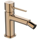 Miscelatore bidet da appoggio – design elegante con leve sottili e regolazione getto, oro rosa