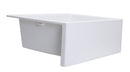 Lavello a vasca singola con grembiule – lavello ceramica 63×49 cm, sifone salvaspazio incluso-4