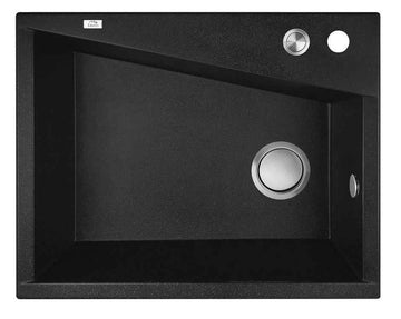 Lavello a Vasca Singola Nero – Design Moderno per Cucine Minimaliste e Loft