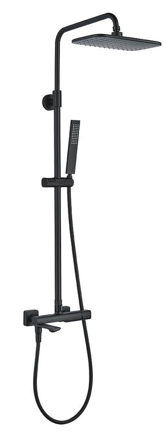 Colonna doccia con rubinetto – Nero opaco