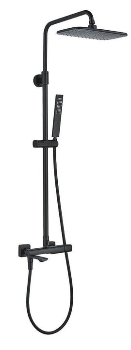 Colonna doccia con rubinetto – Nero opaco