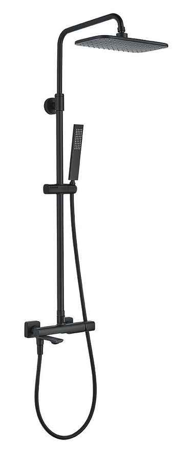 Colonna doccia con rubinetto – Nero opaco