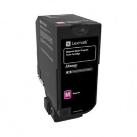 Cartouche de toner lexmark 74c2hme 1 pièces magenta d'origine