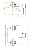Set de douche murale en or brossé – élégant, fonctionnel et compatible avec tous les ensembles de douche-2