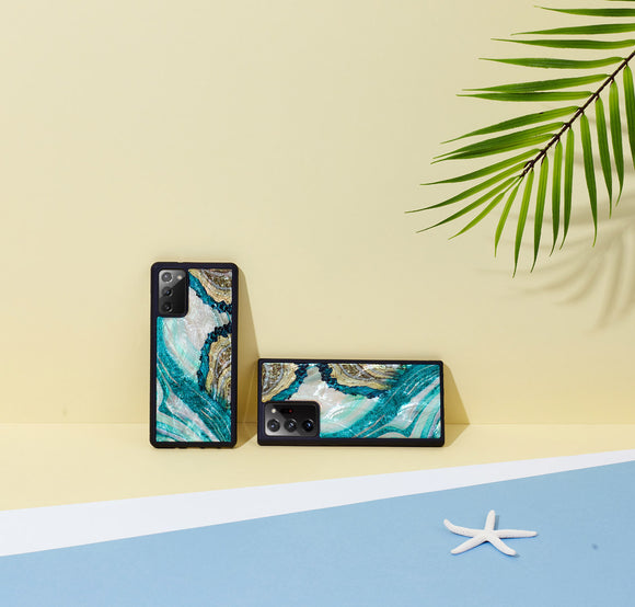 Coque iKins pour Samsung Galaxy Note 20 Aqua Agate