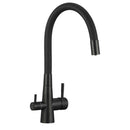 Rubinetto Lavello Nero con Filtro Acqua | Beccuccio Flessibile 360° e Design Elegante per Cucina-1