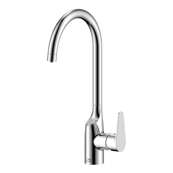 Rubinetto Lavello con Filtro Acqua | Beccuccio a U 360°, Cromato o Nero, Acqua Filtrata Direttamente dal Rubinetto