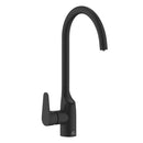 Rubinetto Lavello con Filtro Acqua | Beccuccio a U 360°, Nero, Acqua Filtrata Direttamente dal Rubinetto-1