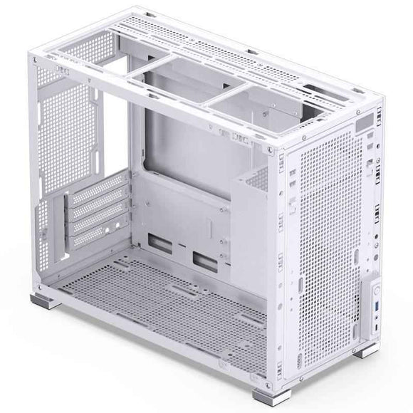 Boîtier Micro-ATX Jonsbo D31 MESH avec écran en verre trempé - blanc