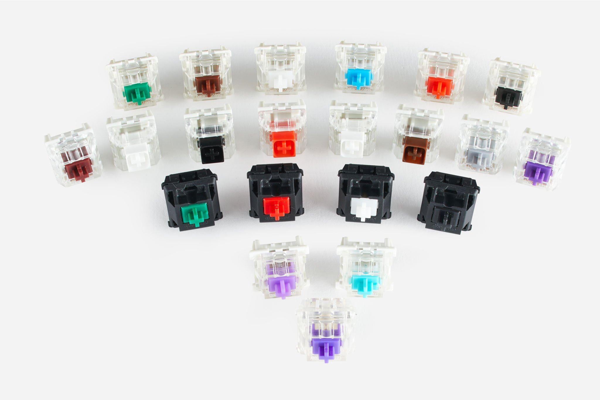 Glorious pc gaming race gateron green switches - linéaire silencieux
