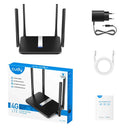 Cudy LT500 wireless router Fast Ethernet Dual-band (2.4 GHz / 5 GHz) 4G Black