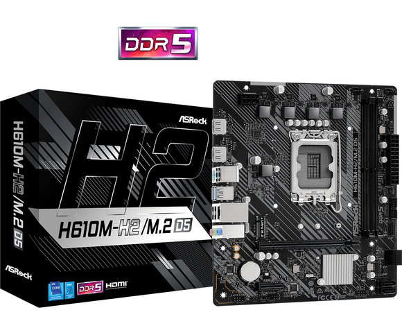 ASROCK H610M-H2/M.2 D5 mATX LGA1700 DDR5