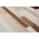 Tapis de salon cuir véritable glind