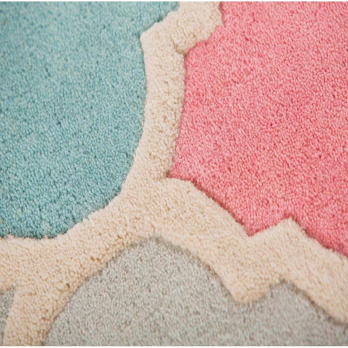 Tapis de salon en laine rosita