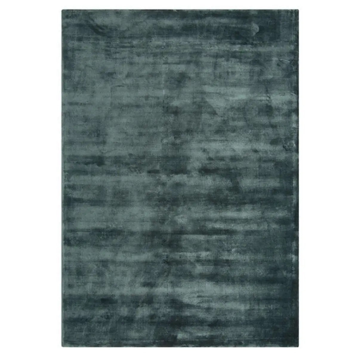 Tapis de salon en viscose fait main titane