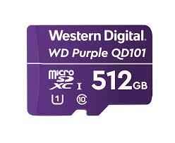 WD PURPLE 512GB MicroSDXC QD101 / WDD512G1P0C / CL10 / U1 /