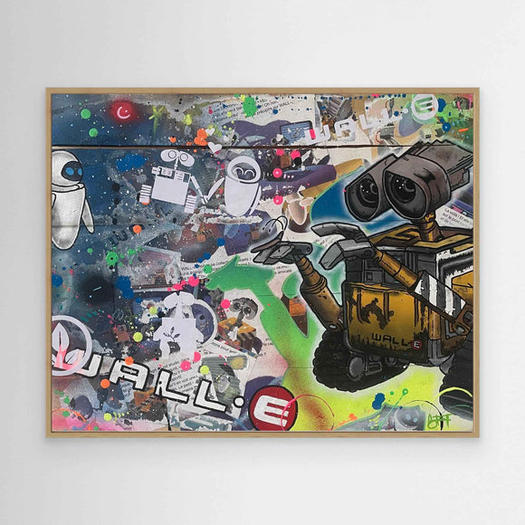 Wall.E  impression sur toile de l'œuvre originale