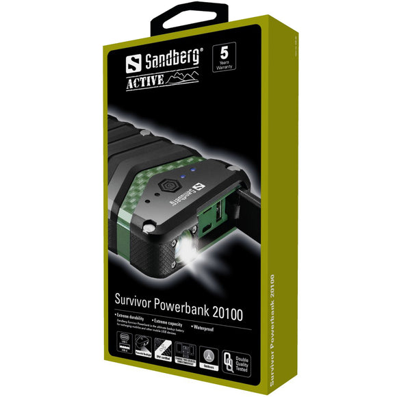 Batterie externe sandberg 420-36 survivor 20 100 mah