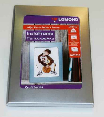 Lomond Photo Inkjet Paper Glossy 200 g/m2 10x15, 15 sheets + InstaFrame Silver Window