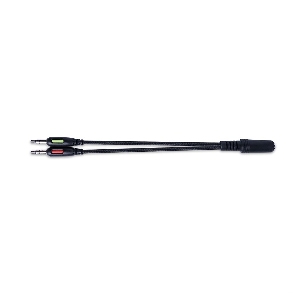 Casque de jeu modecom volcano mc-859 bow avec microphone câble 35 mm et 22 m noir