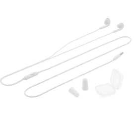 Écouteurs intra-auriculaires Tellur Fly, bouchons d'oreille en mousse à mémoire de forme antibruit, blancs