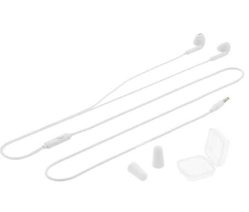 Écouteurs intra-auriculaires Tellur Fly, bouchons d'oreille en mousse à mémoire de forme antibruit, blancs