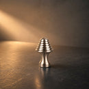 Bouton de meuble LAMPE, Finition zamak nickel mat
