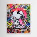 Snoopy reproduction officielle sur toile de l'œuvre
