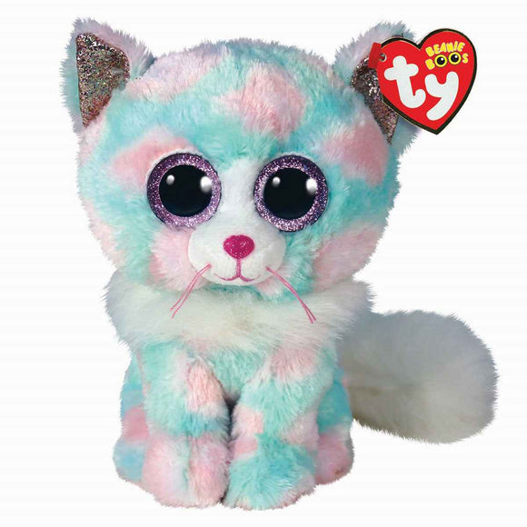 Mascotte Ty Cat pastel Opale 15 cm