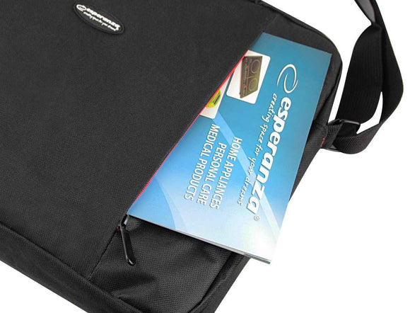 Esperanza SALERNO 39.6 cm (15.6") Toploader bag Black, Red