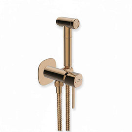 Set idroscopino bidet a incasso oro rosa con doccetta bidet – elegante, trendy e salvaspazio