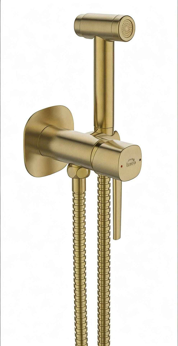 Set idroscopino bidet a incasso con doccetta bidet oro spazzolato – elegante e funzionale