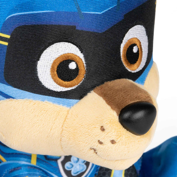 Peluche Chase du film Mighty Pups de la Pat' Patrouille 22 cm