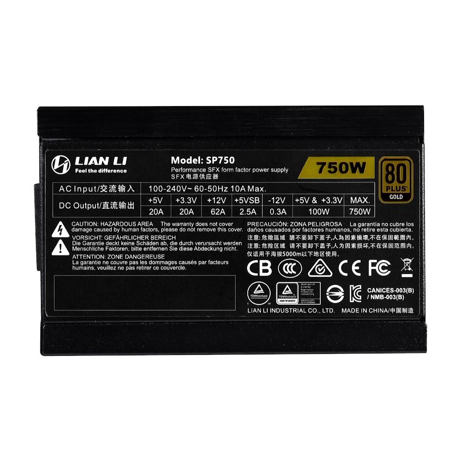 Alimentation Lian Li 80 PLUS Gold SFX - 750 watts