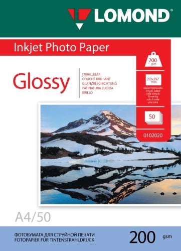 Lomond Photo Inkjet Paper Glossy 200 g/m2 A4, 50 sheets